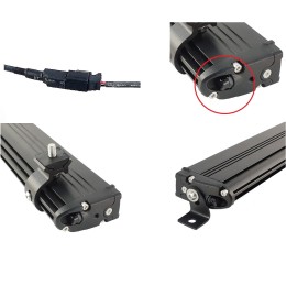 Светодиодная балка однорядная 90 Вт Super-Slim (OSRAM) Ближний свет / водительский свет