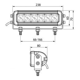 Светодиодная балка 60вт Osram водительский свет