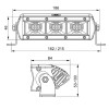 Светодиодная балка однорядная 36 Вт ближний свет (Philips)