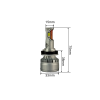 Светодиодные лампы 65W A14-H8/H11