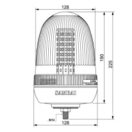Светодиодный маяк на кронштейне с резьбой 12мм 013E-220V