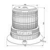 Маяк проблесковый оранжевый светодиодный на магните SR-S14