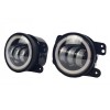 LED противотуманные фары.Комплект птф 4" по 30 Вт с Dho и поворотниками
