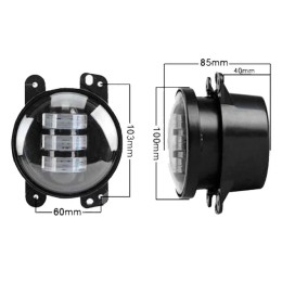 LED противотуманные фары.Комплект птф светодиодные фары 4" по 30 Вт с ДХО