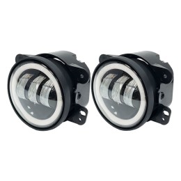 LED противотуманные фары.Комплект птф светодиодные фары 4" по 30 Вт с ДХО