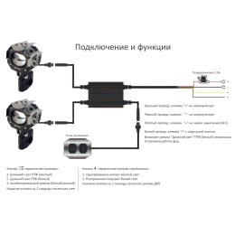 Светодиодные фары дополнительного света 60 Вт белый/желтый свет TM5060W