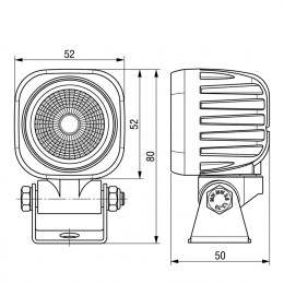 Светодиодная фара рабочего света PRO 10 Вт Osram (Wide Flood) SR-1610SF (EMC)