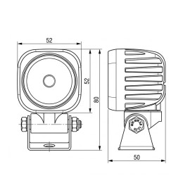 Светодиодная фара рабочего света PRO 10 Вт Osram (Spot) SR-1610SS (EMC)