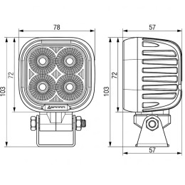 Светодиодная фара рабочего света PRO 40 Вт Osram (Wide Flood) SR-1640SF (EMC)