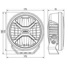 Светодиодная фара рабочего света 90 Вт Osram комбинированный луч SR-3090W DHO (EMC)