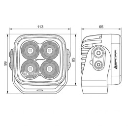 Светодиодная фара рабочего света PRO 40 Вт Osram (Flood) SR-3240WF (EMC)