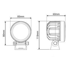 Светодиодная фара рабочего света PRO 40 Вт Osram (Wide Flood) SR-1640RF (EMC)