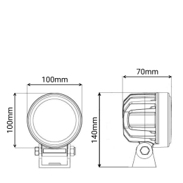Светодиодная фара рабочего света PRO 60 Вт Osram (Wide Flood) SR-1660RF (EMC)