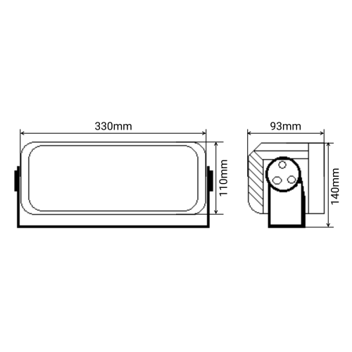 Светодиодная фара рабочего света PRO 290 Вт Osram (Wide Flood) SR-17290F (EMC)